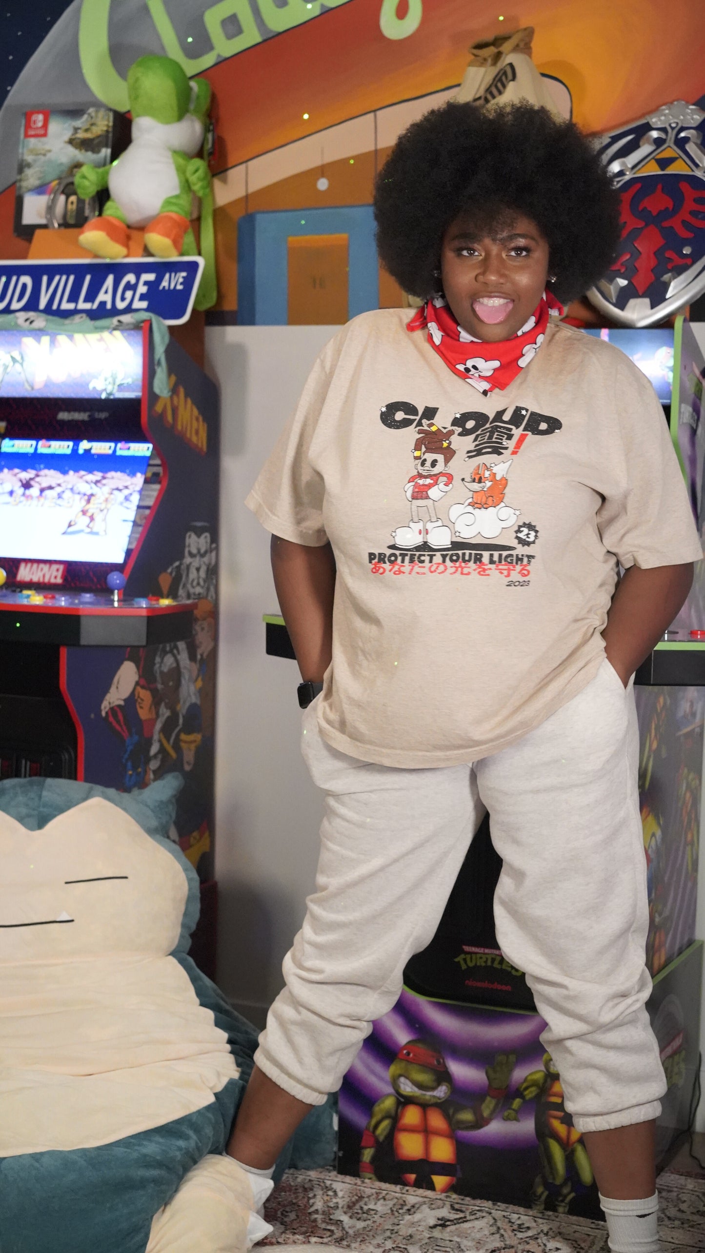 Celestial Cloud and Fox Tee