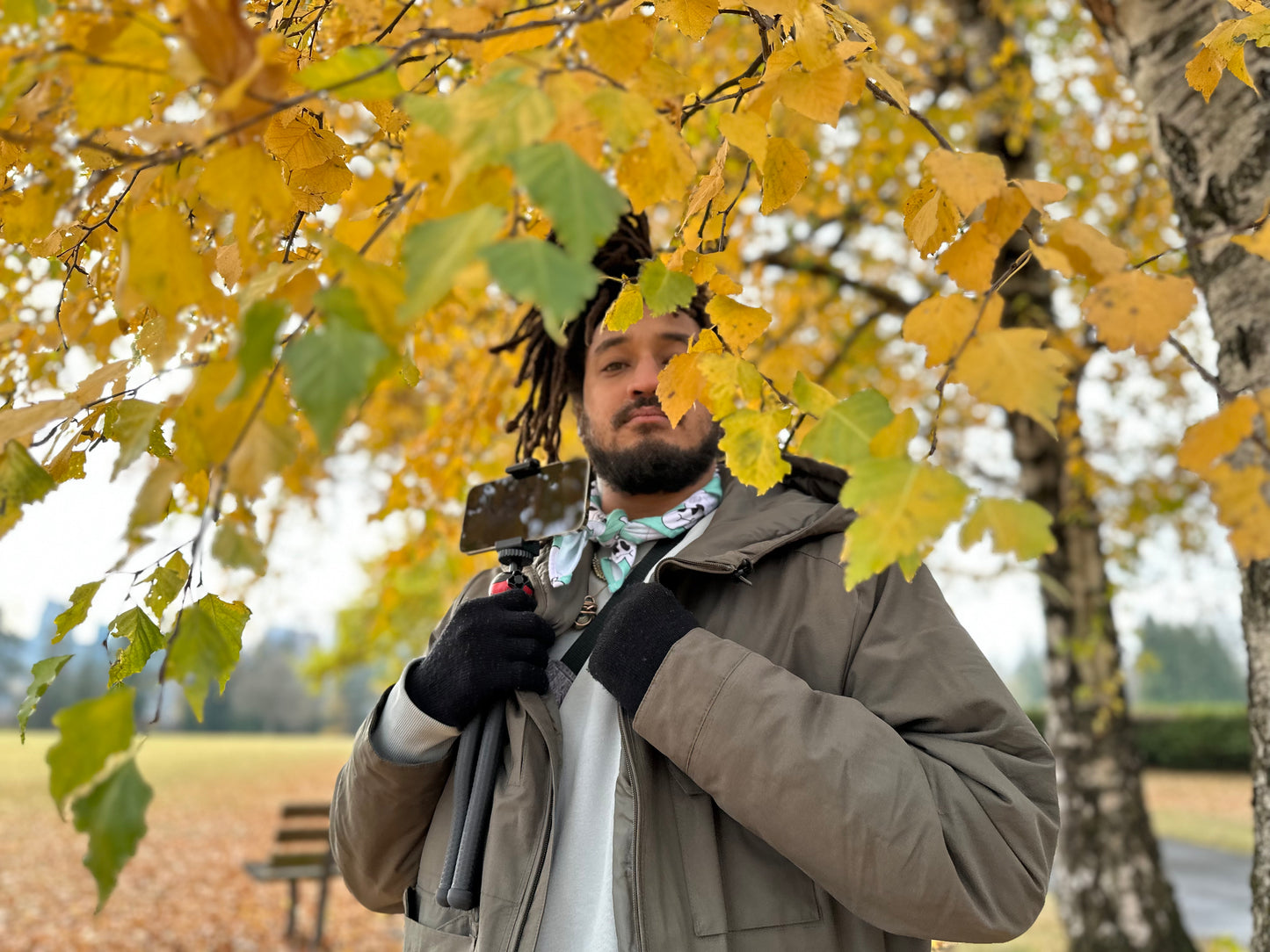 *Mint* Cloudy Bandana