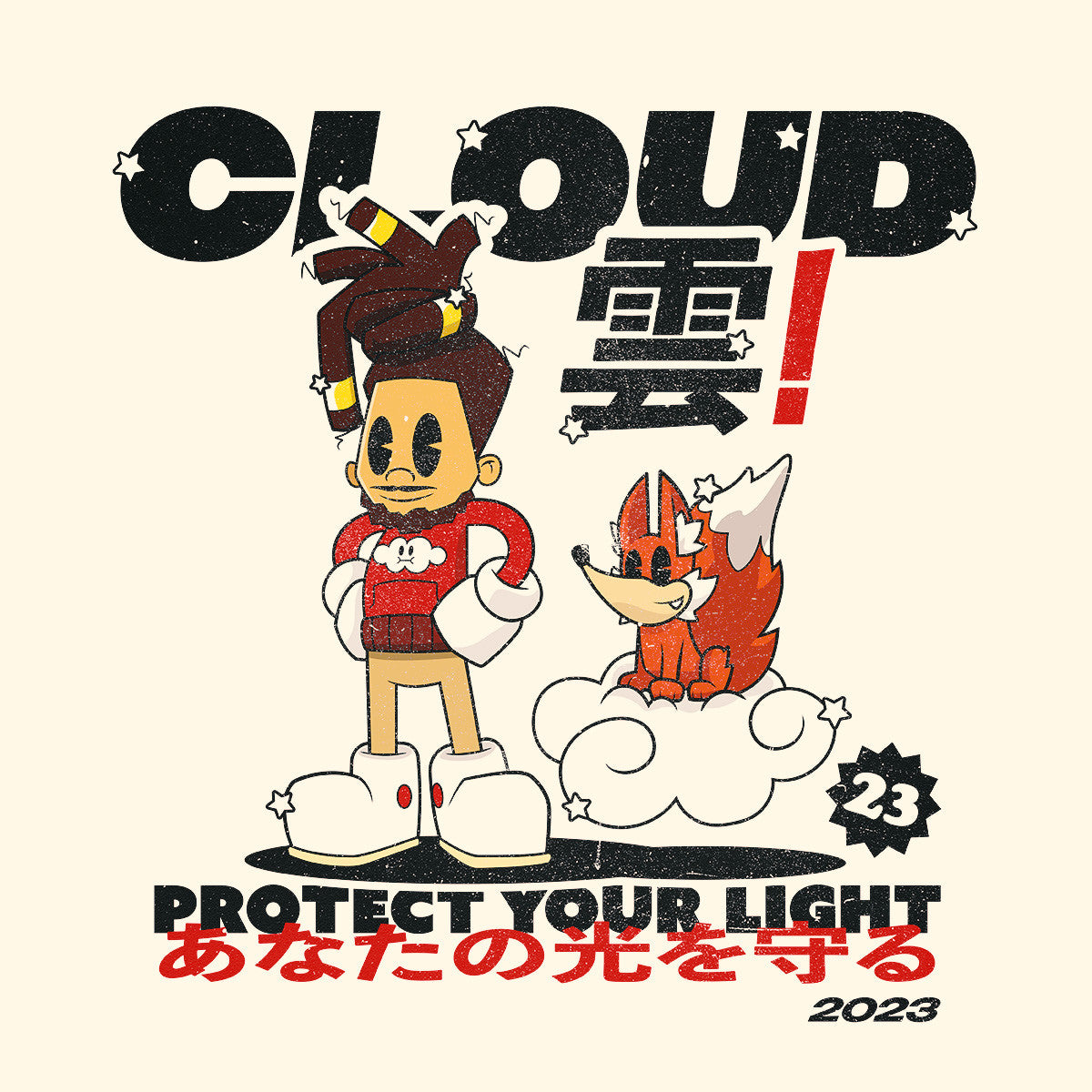 Celestial Cloud and Fox Tee