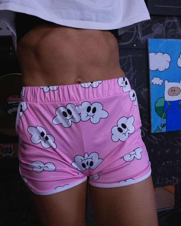 *Pink* Cloudy Boy Shorts