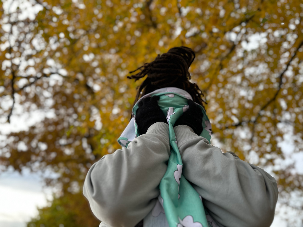 *Mint* Cloudy Bandana